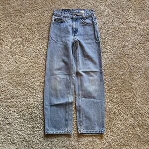 Vintage Levi's 550 90s Women's Orange Tan Light Wash Size 23"